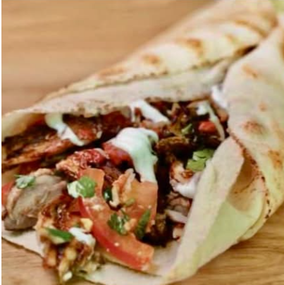 Chicken Shawarma Halloumi Wrap