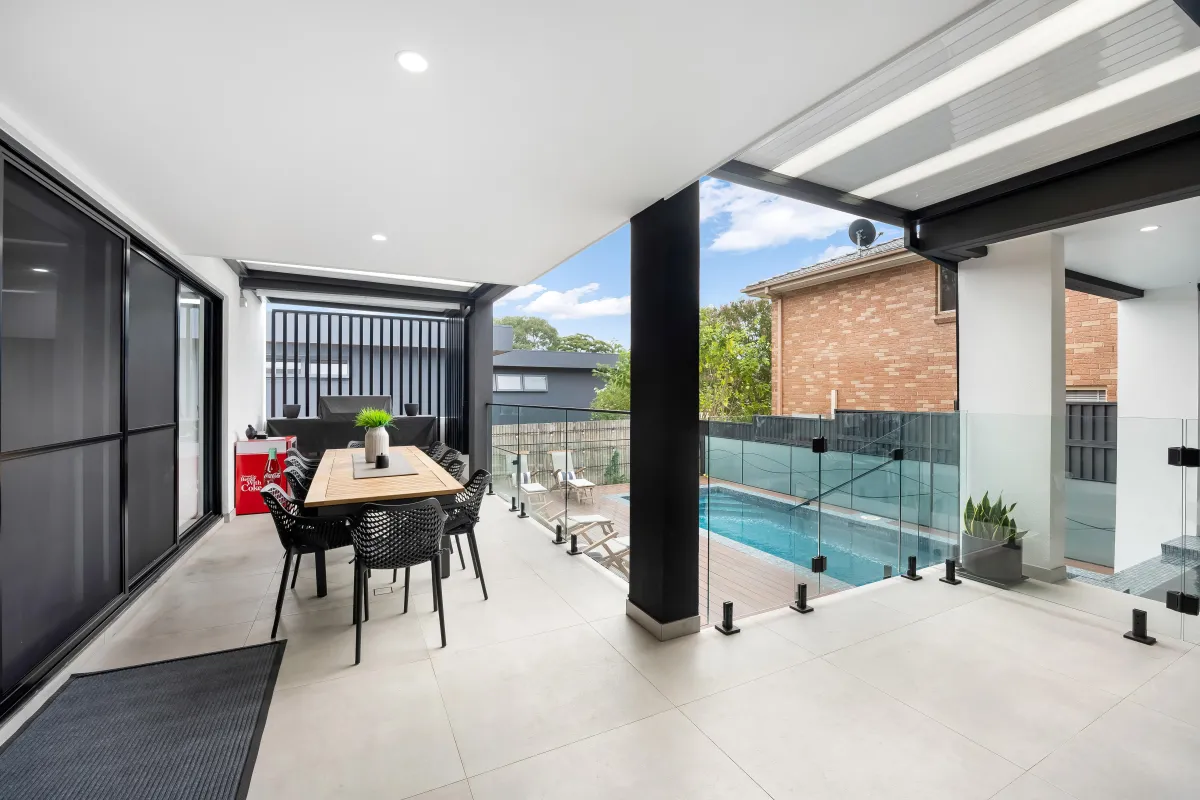 Completed House Glass Facade